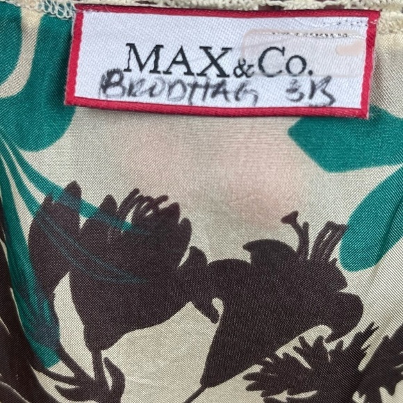 Y2K MAX & CO By MAX MARA Baby Doll Dress Floral Boho Lace Sz Small - Picture 4 of 13